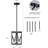 Yazmeen 1 - Light Matte Black LED Kitchen Island Pendant