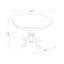 L'ensemble 5 pièces de table et chaises de cuisine comprend une table de salle à manger ronde avec piédestal et 4 chaises, noir et cerise-1512032690-1493372621