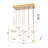 Transitional 26 Light LED Boomerang Chandelier