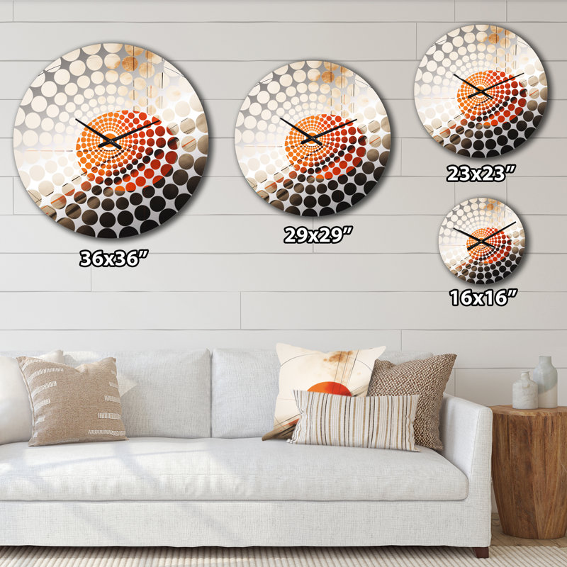 Urraca - Horloge murale abstraite Mid-Century, Petit