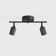 Shura 2-Light Integrated LED Track Light with Rotatable Heads, 1 ft. Fixed Track Lighting Kit, 3000k