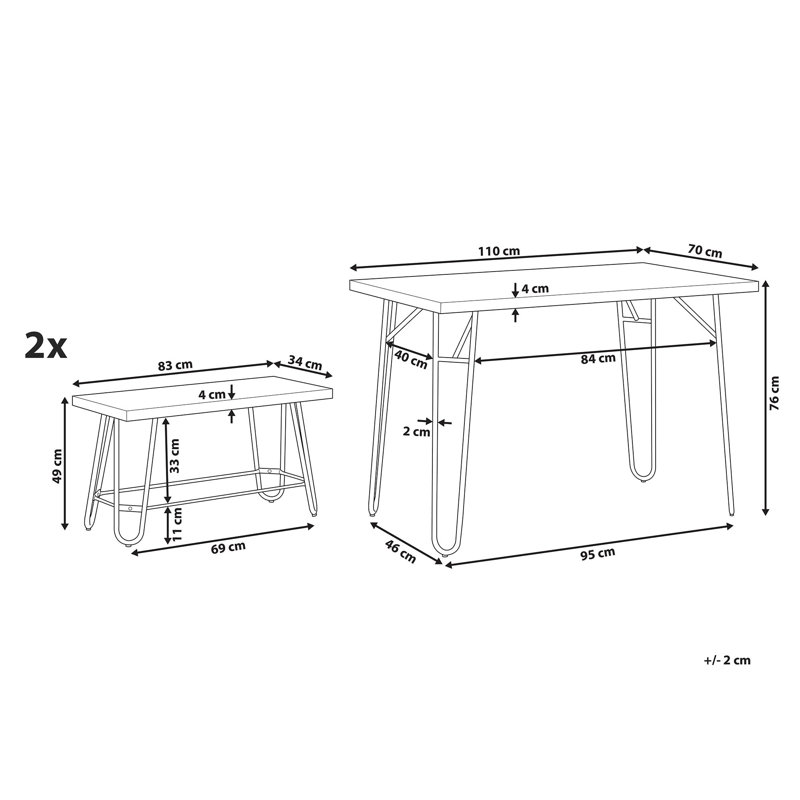Crossley 4 - Person Patio Dining Set with Rectangular Table