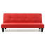 Canapé-lit polyvalent rouge contemporain-1789484360