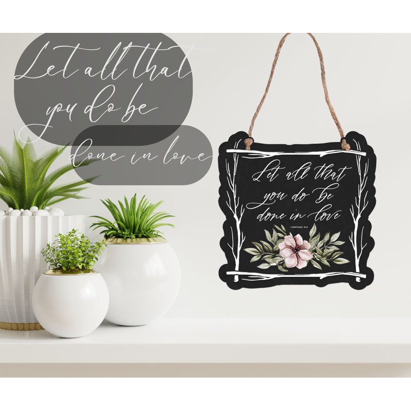 Wall Hanging Metal Twig Frame Let All