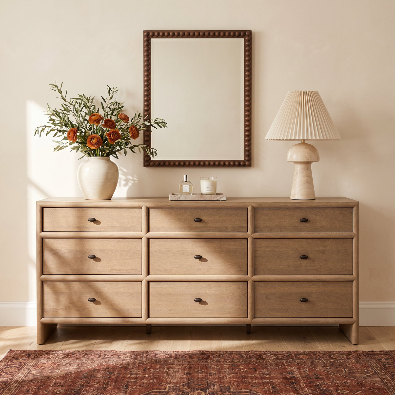 78" Oak Dresser