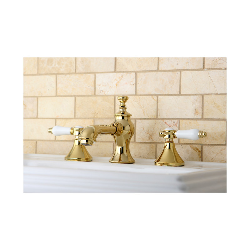 Robinet de salle de bain espacé Kingston, Laiton poli