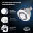 3-Function Massage Shower Head Chrome Fixed Showerhead Easy To Clean 3 Inch Face