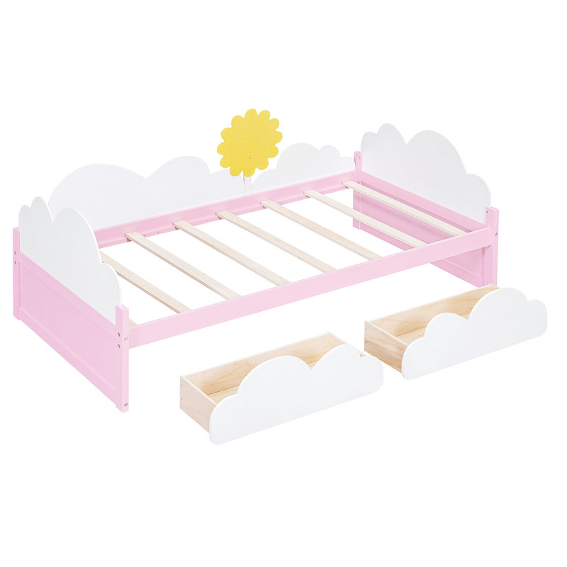 Structure de lit plateforme avec tête de lit 29,73 po Cordele
