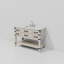 Meuble-lavabo simple en chêne blanc 48 po X P 22 po D, dessus en marbre de Carrare et ensemble de robinet-117970911