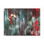 Abstract Art Gold Textured White Red Black Brushstrokes Painting Canvas Wall Art-593242884