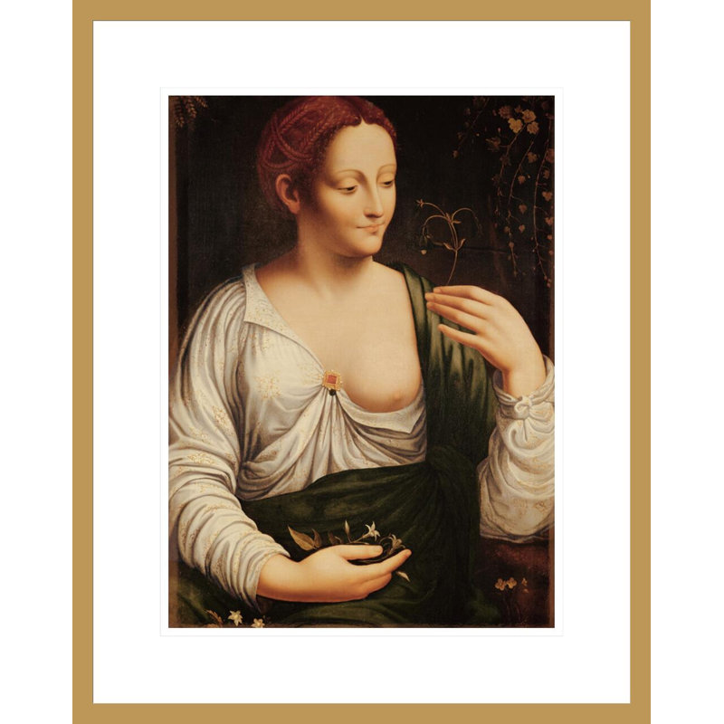 «Columbine» par Leonardo da Vinci, impression giclée sur cadre, H 21,75 po x l 17,36 po