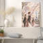 «Paris Street Scene with Eiffel Tower and People», art mural sur toile-69573348