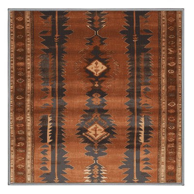 Tapis brun lavable à la machine