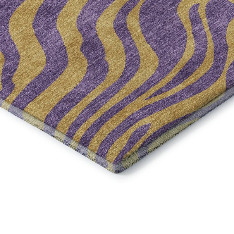 Tapis Corum AMF1043 lavable à la machine de qualité supérieure, Rectangulaire 3 pi x 5 pi