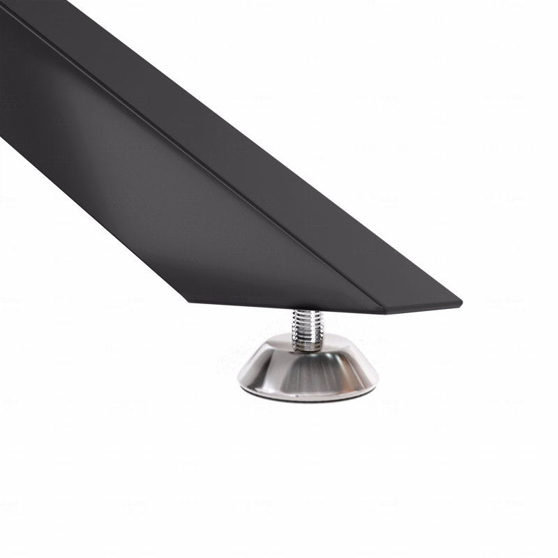 Table basse 39,37 po, Noir/transparent