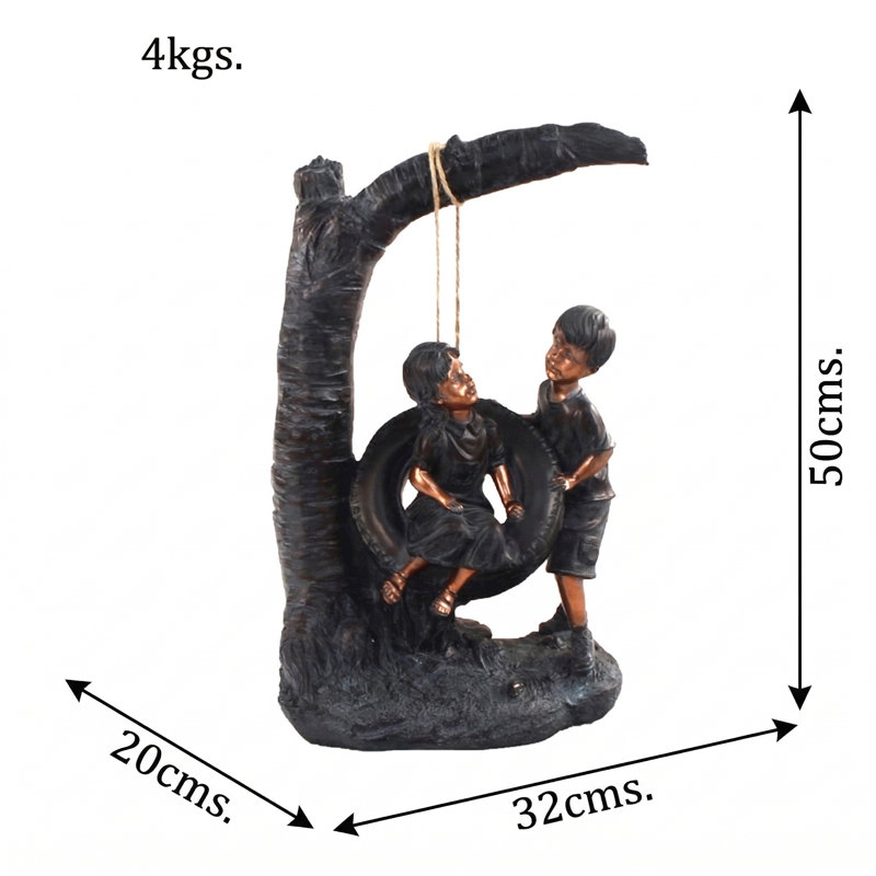 Hickok TYRE SWING 50cm Bronze Effect