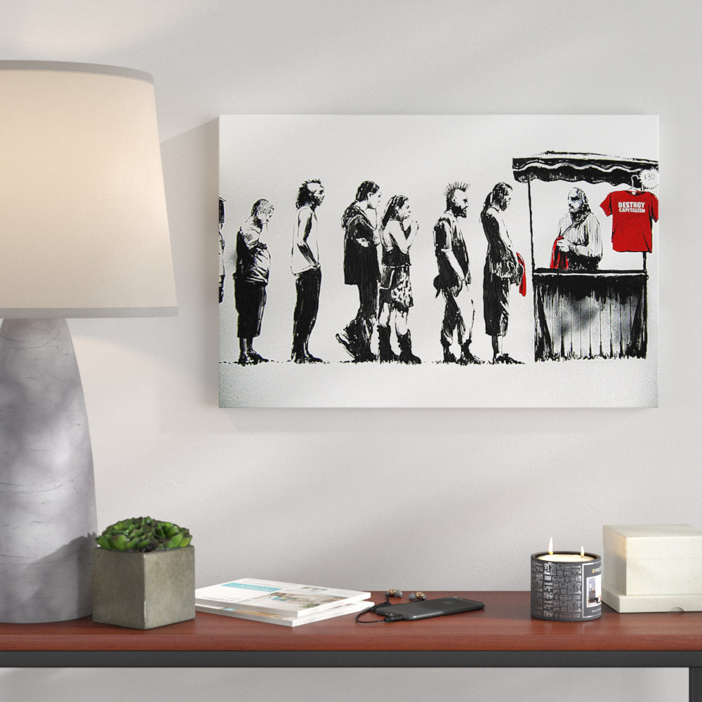 Banksy No. 6 Photograph Print on Canvas