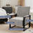 Whole Metal Frame Upholstered Accent Chair With Side Tray Table-670389717