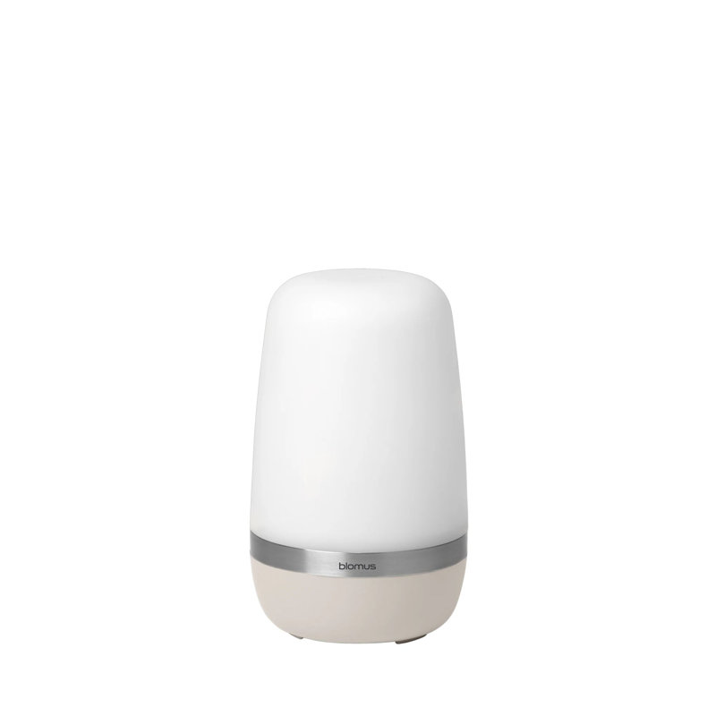 Spirit Battery Powered Integrated LED Outdoor Table Lamp, 5.9" H x 3.5" W x 3.5" D, White/Moonbeam