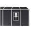 Remise de rangement extérieure de 8 pi x 8 pi Campcraft - Matériau PP en résine robuste, imperméable et résistant aux rayons UV, murs épais de 12 mm, grand espace de rangement pour l'organisation du jardin, des outils et de la cour