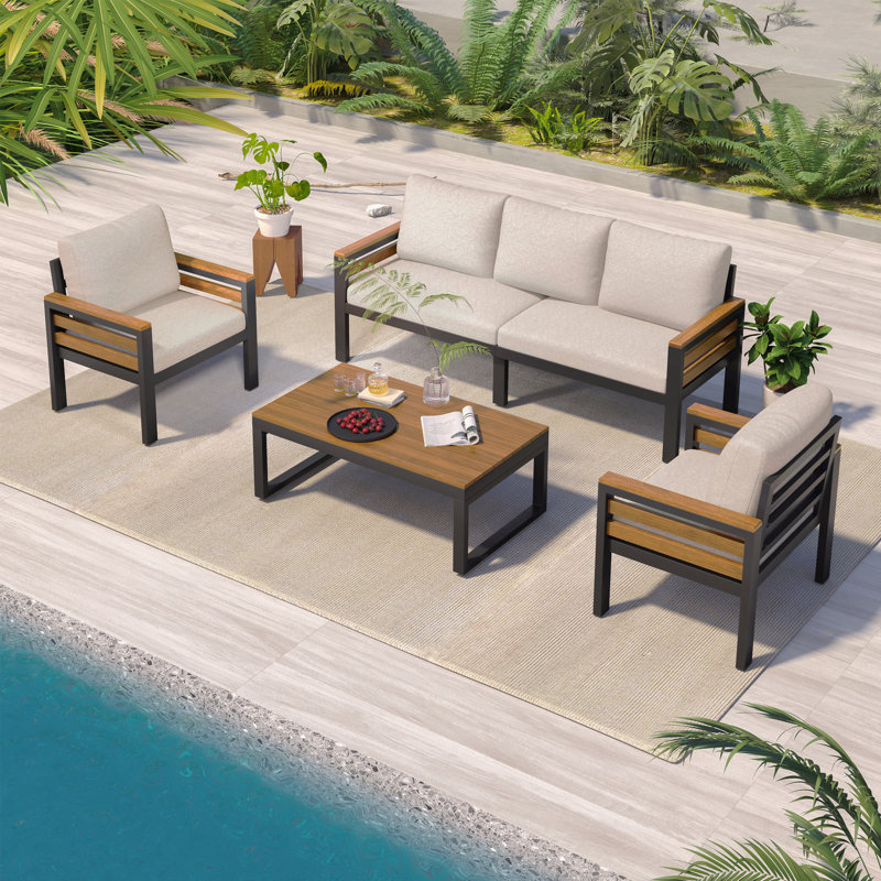 Ensembles repas pour patio, Beige
