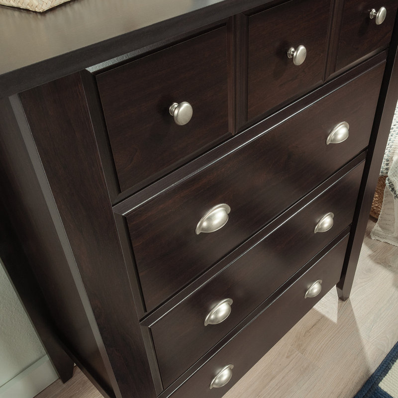 Commode 4 tiroirs, finition noire