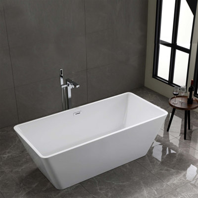 Toulouse 66.9'' x 31.1'' Soaking Acrylic Bathtub