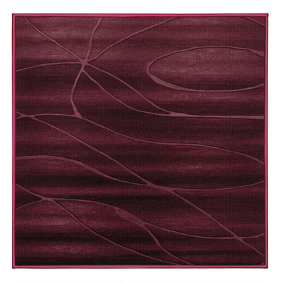 Machine Washable Abstract Red Area Rug
