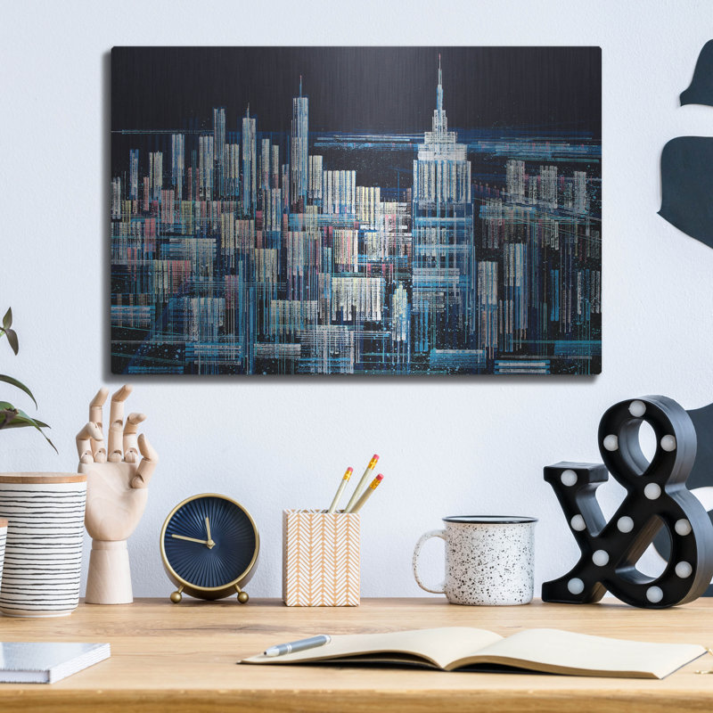 «Manhattan At Midnight» par Marc Todd, H 12 po x l 16 po
