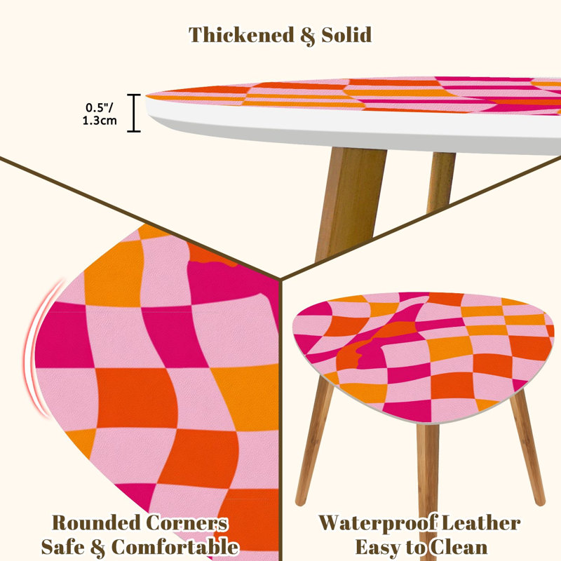 Ensemble de 2 tables basses gigognes Triangle