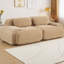 Canapé modulaire 2 places 82 po, causeuse en velours côtelé avec accoudoirs incurvés, assise antidérapante, mousse haute résilience, combinaison libre pour le salon, la chambre à coucher-711857023