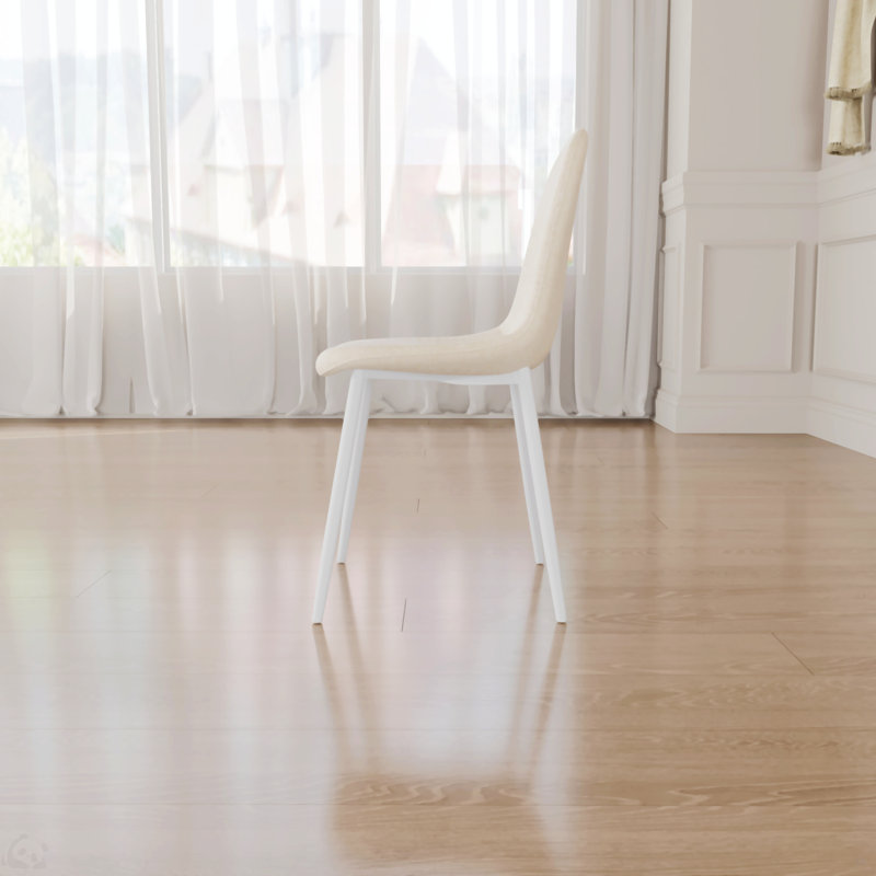 Chaises de salle à manger Collett, Beige, Noir