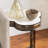 Plattekill Genuine Marble 3 Legs End Table