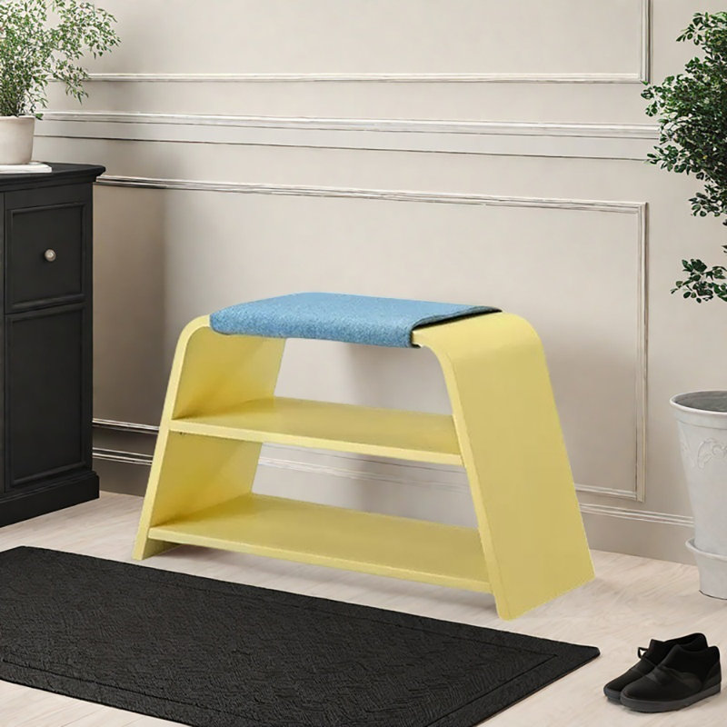 Tabouret à langer 28,3 po, Bleu/jaune