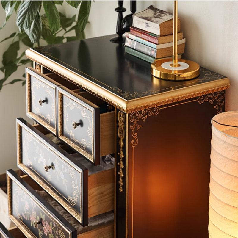Armoire noire luxueuse de style américain