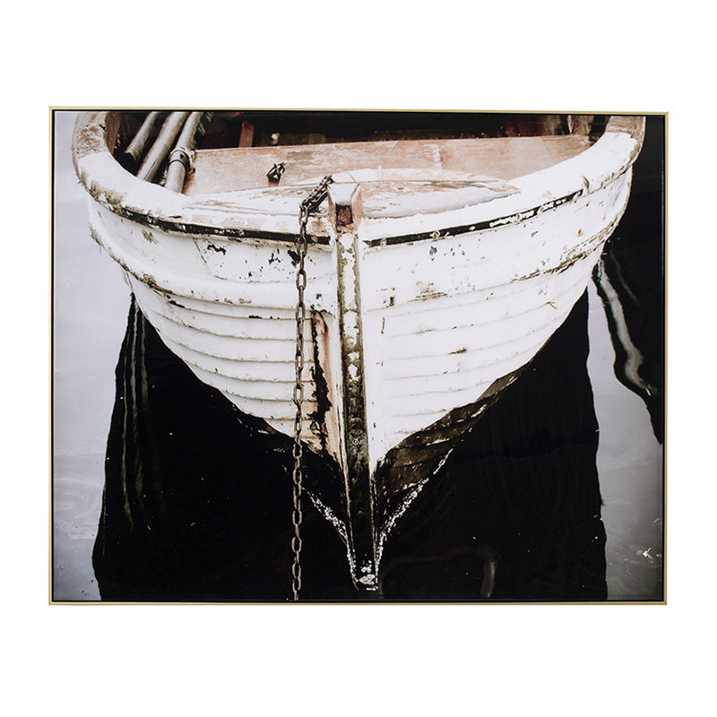 Bateau encadré sur toile