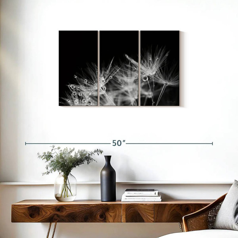 Harnek Dandelion Dewdrops, 20" H x 33" W
