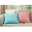 Housse et insert de coussin carré en coton à pampilles-56683831-56683832
