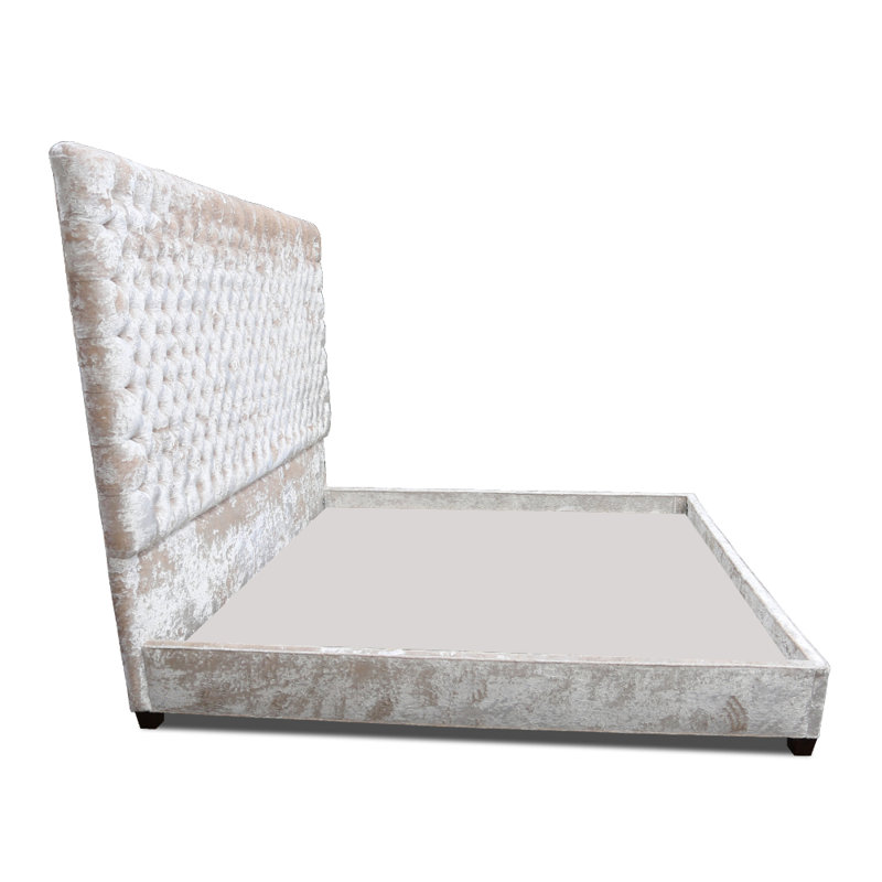 Upholstered Wingback Bed, Queen