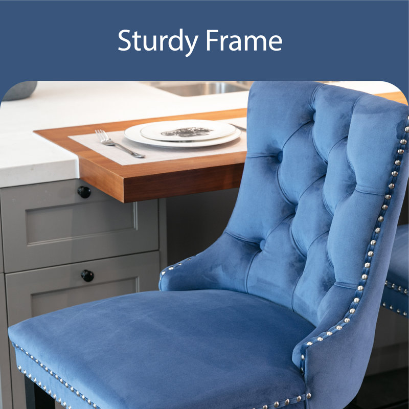 Tabouret 27,2 po Jefri, Bleu