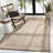Wilkey Natural Fiber Flat Weave Jute And Cotton With Latex Geometric Rug-1388794079