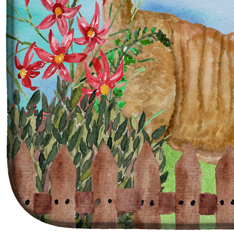 Tapis de séchage à ressorts pei chiot partagé