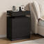 Table de chevet de style moderne H 26,8 po avec 3 tiroirs, station de charge et lumières DEL pour la chambre à coucher  -1272455594-1226883347