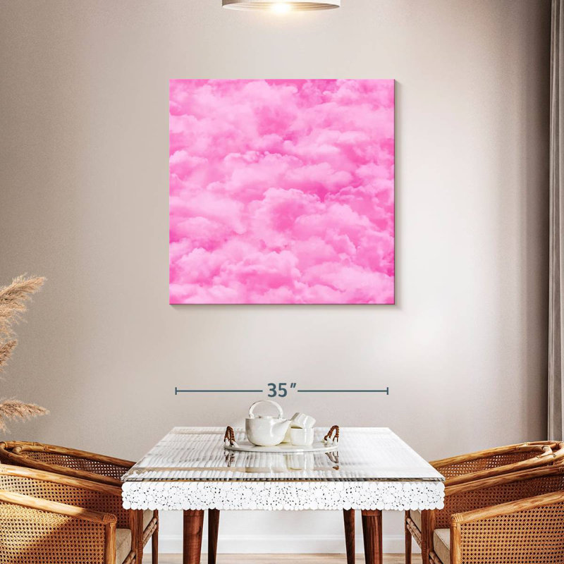 Arney Pink Sky Clouds, 36" H x 36" W