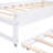 Storage-Focused Multi-Function Solid Wood Twin XL Platform Daybed with Trundles, Storage Cubbies and USB Charging, White-toned