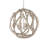 Driftwood Wrought Iron Dimmable Globe Chandelier
