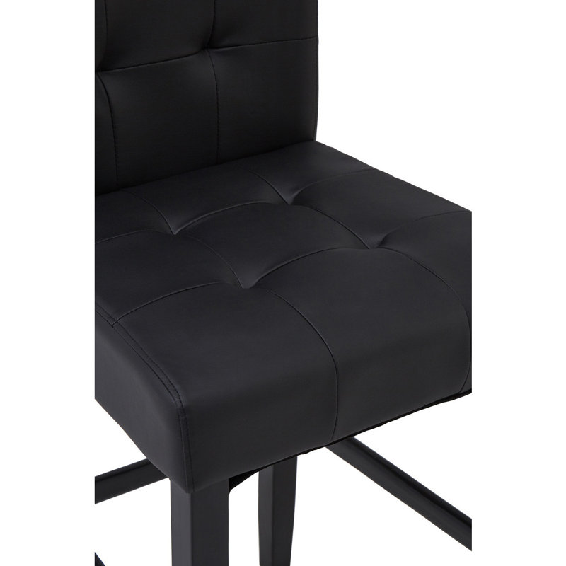 Brogdon Upholstered Counter Stool with Solid Wood Frame