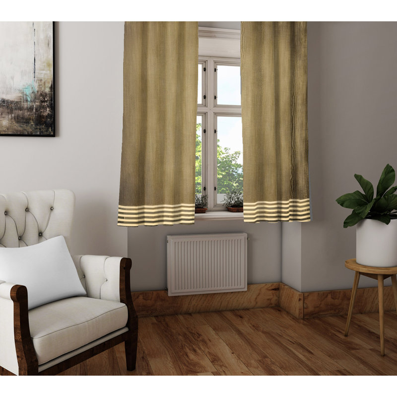 Bearick Semi Sheer Curtain Pair, 56" W x 78" L