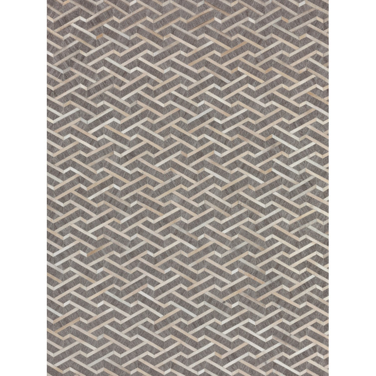 Berlin Cowhide Geometric Area Rug