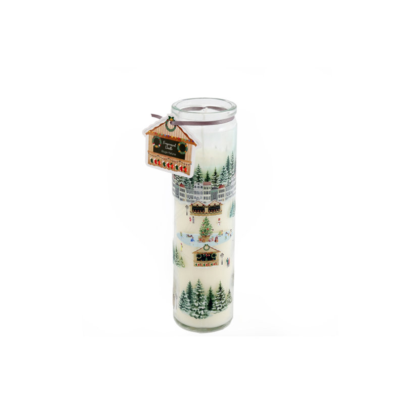 Citrus Scented Designer Candle with Glass Holder